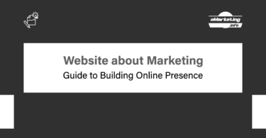 Website about Marketing - Guide to Building Online Presence